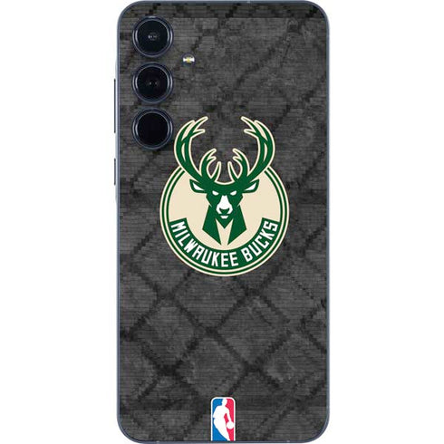 NBA Milwaukee Bucks Rusted Dark Galaxy A55 5G Skin