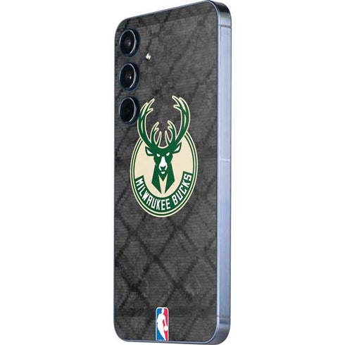 NBA Milwaukee Bucks Rusted Dark Galaxy A55 5G Skin