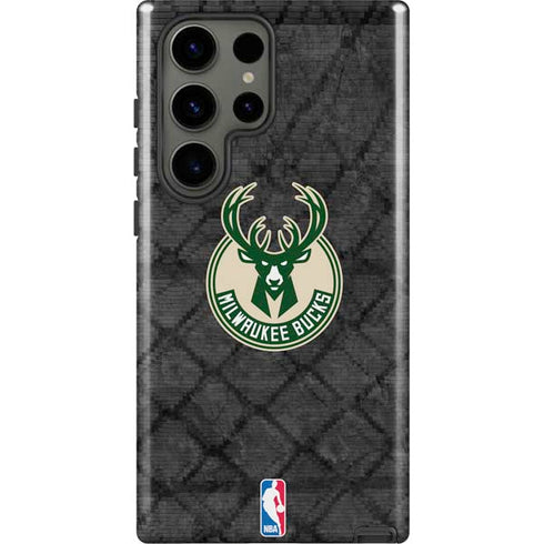 NBA Milwaukee Bucks Rusted Dark Galaxy S23 Ultra Pro Case