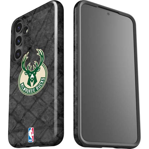 NBA Milwaukee Bucks Rusted Dark Galaxy S25 Impact Case