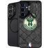 NBA Milwaukee Bucks Rusted Dark Galaxy S25 Plus Kickstand Case