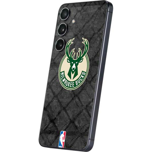NBA Milwaukee Bucks Rusted Dark Galaxy S24 Plus Skin