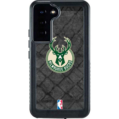 NBA Milwaukee Bucks Rusted Dark Galaxy S24 Plus Waterproof Case