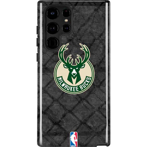 NBA Milwaukee Bucks Rusted Dark Galaxy S25 Ultra Impact Case