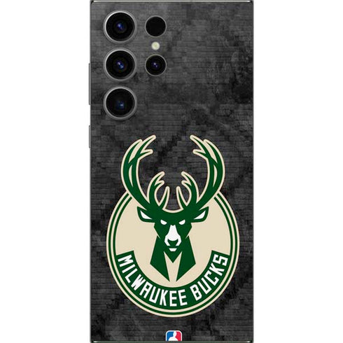 NBA Milwaukee Bucks Rusted Dark Galaxy S24 Ultra Skin