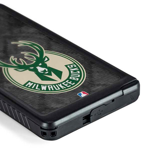 NBA Milwaukee Bucks Rusted Dark Galaxy S24 Ultra Waterproof Case