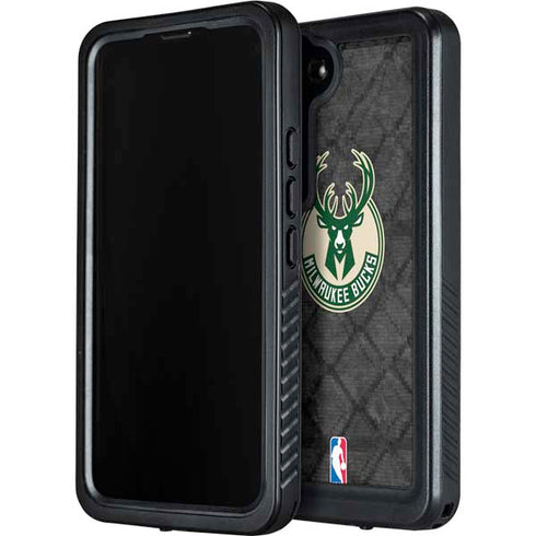 NBA Milwaukee Bucks Rusted Dark Galaxy S24 Waterproof Case