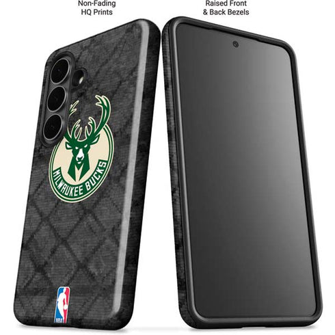 NBA Milwaukee Bucks Rusted Dark Galaxy S26 Plus Impact Case