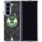NBA Milwaukee Bucks Rusted Dark Galaxy Z Fold5 5G Clear Case