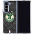 NBA Milwaukee Bucks Rusted Dark Galaxy Z Fold5 5G Clear Case