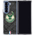 NBA Milwaukee Bucks Rusted Dark Galaxy Z Fold7 Clear Case