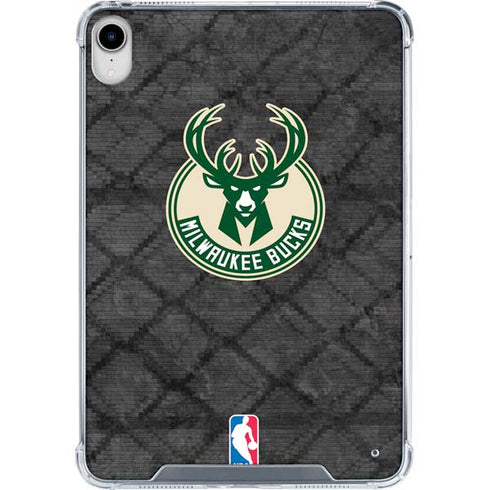 NBA Milwaukee Bucks Rusted Dark iPad 11th Gen (2025) Clear Case