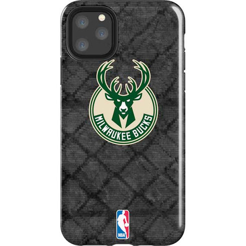 NBA Milwaukee Bucks Rusted Dark iPhone Cases