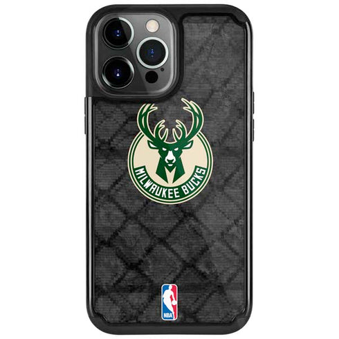 NBA Milwaukee Bucks Rusted Dark iPhone Cases