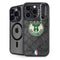 NBA Milwaukee Bucks Rusted Dark iPhone 14 Pro Max Kickstand Case