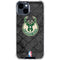 NBA Milwaukee Bucks Rusted Dark iPhone 15 Clear Case