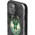 NBA Milwaukee Bucks Rusted Dark iPhone 15 Impact Case