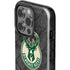 NBA Milwaukee Bucks Rusted Dark iPhone 15 Pro Impact Case