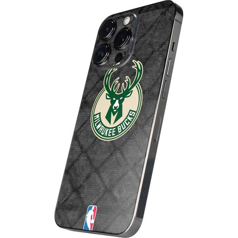 NBA Milwaukee Bucks Rusted Dark iPhone 15 Pro Max Skin