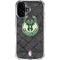 NBA Milwaukee Bucks Rusted Dark iPhone 16 Plus Clear Case