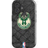 NBA Milwaukee Bucks Rusted Dark iPhone 16 Plus Impact Case