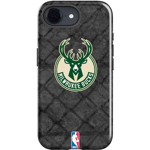 NBA Milwaukee Bucks Rusted Dark iPhone 16e Impact Case