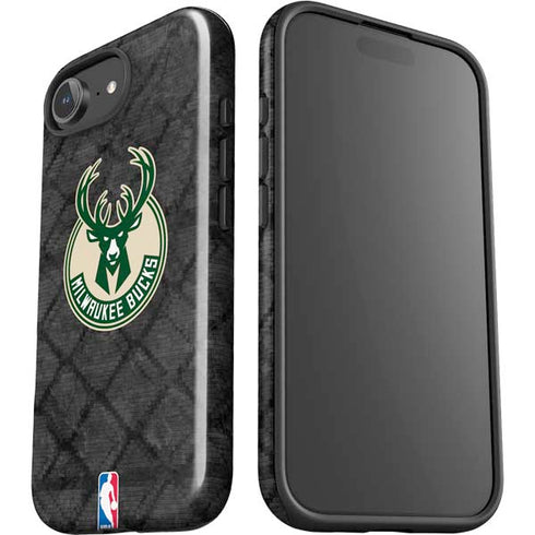NBA Milwaukee Bucks Rusted Dark iPhone 16e Impact Case