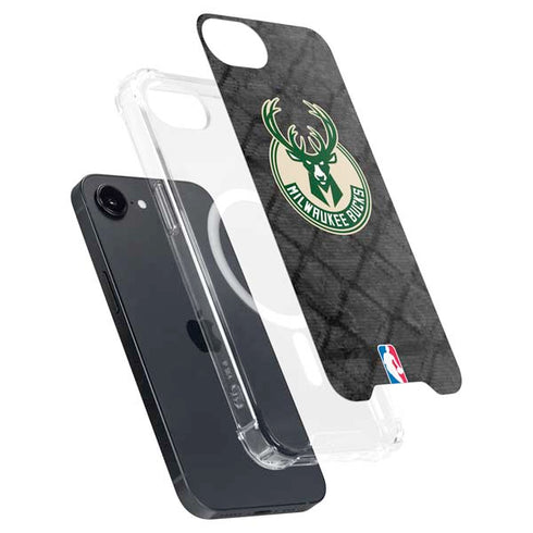 NBA Milwaukee Bucks Rusted Dark iPhone 16e MagSafe Case