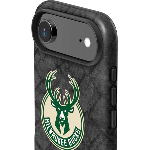 NBA Milwaukee Bucks Rusted Dark iPhone 17 Air Impact Case