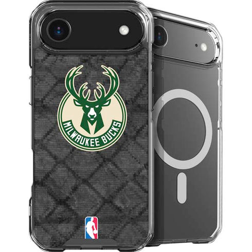 NBA Milwaukee Bucks Rusted Dark iPhone 17 Air MagSafe Case