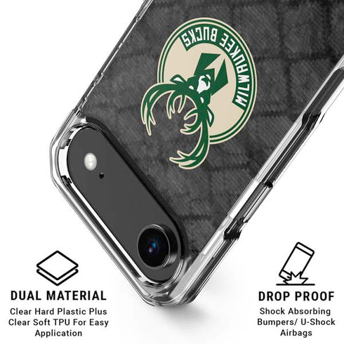 NBA Milwaukee Bucks Rusted Dark iPhone 17 Air MagSafe Case