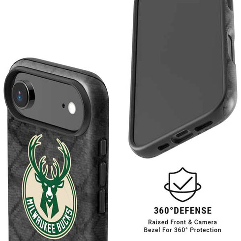 NBA Milwaukee Bucks Rusted Dark iPhone 17 Air Magsafe Impact Case
