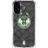 NBA Milwaukee Bucks Rusted Dark iPhone 17 Clear Case