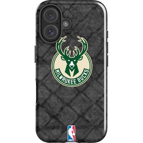 NBA Milwaukee Bucks Rusted Dark iPhone 17 Impact Case
