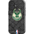 NBA Milwaukee Bucks Rusted Dark iPhone 17 Impact Case