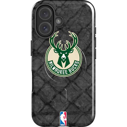 NBA Milwaukee Bucks Rusted Dark iPhone 17 Magsafe Impact Case