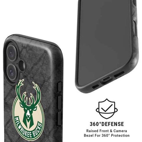 NBA Milwaukee Bucks Rusted Dark iPhone 17 Magsafe Impact Case