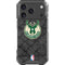NBA Milwaukee Bucks Rusted Dark iPhone 17 Pro Clear Case