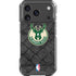NBA Milwaukee Bucks Rusted Dark iPhone 17 Pro Clear Case