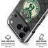 NBA Milwaukee Bucks Rusted Dark iPhone 17 Pro Clear Case