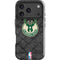 NBA Milwaukee Bucks Rusted Dark iPhone 17 Pro Impact Case