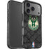 NBA Milwaukee Bucks Rusted Dark iPhone 17 Pro Impact Case