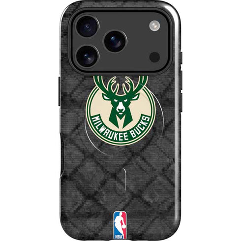 NBA Milwaukee Bucks Rusted Dark iPhone 17 Pro Magsafe Impact Case