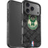 NBA Milwaukee Bucks Rusted Dark iPhone 17 Pro Max Impact Case