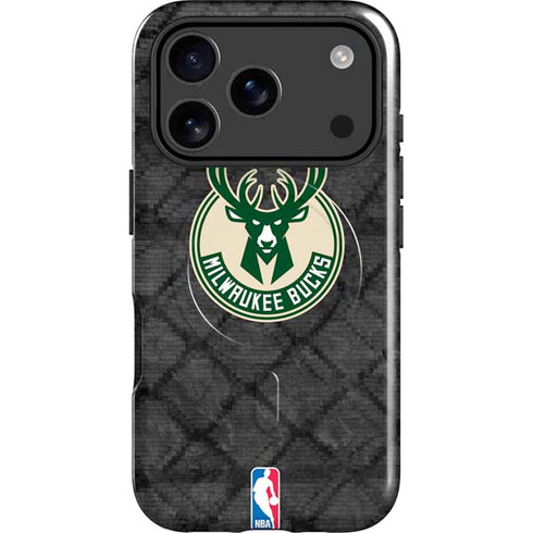NBA Milwaukee Bucks Rusted Dark iPhone 17 Pro Max Magsafe Impact Case