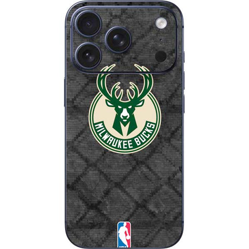 NBA Milwaukee Bucks Rusted Dark iPhone 17 Pro Max Skin