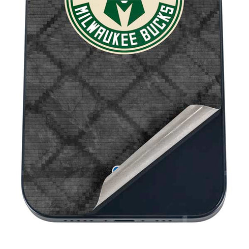 NBA Milwaukee Bucks Rusted Dark iPhone 17 Pro Max Skin