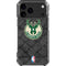 NBA Milwaukee Bucks Rusted Dark iPhone 18 Pro Max Clear Case