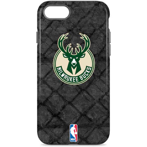 NBA Milwaukee Bucks Rusted Dark iPhone Cases