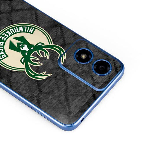 NBA Milwaukee Bucks Rusted Dark Moto G Play 4G (2024) Skin